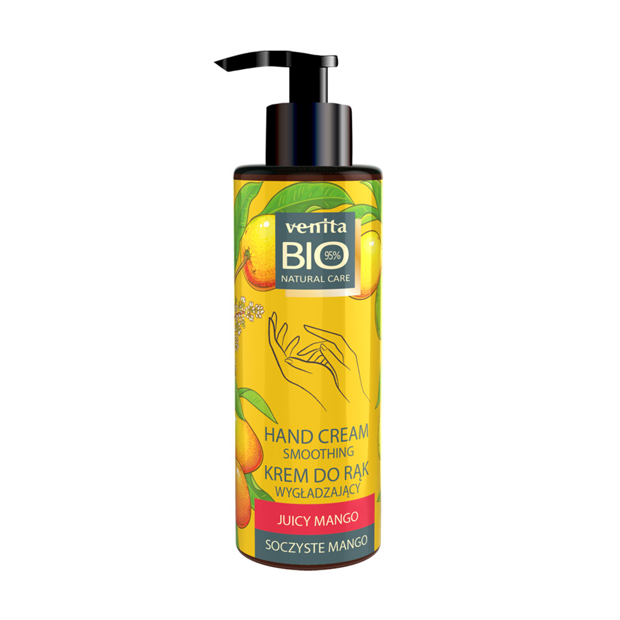 Розгладжувальний крем для рук Venita Bio Natural Care Hand Cream Сік манго, 100 мл